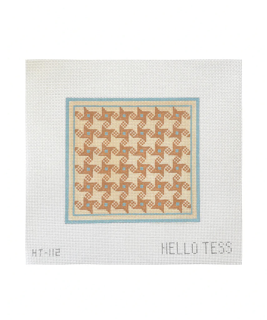 Country Quilted Geometric Canvas - KC Needlepoint