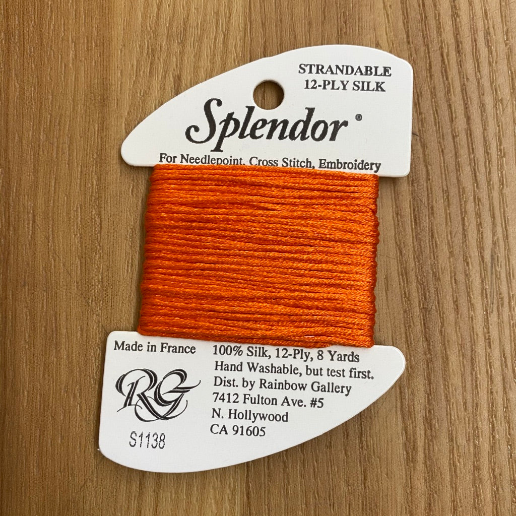 Splendor S1138 Bright Orange Red - KC Needlepoint