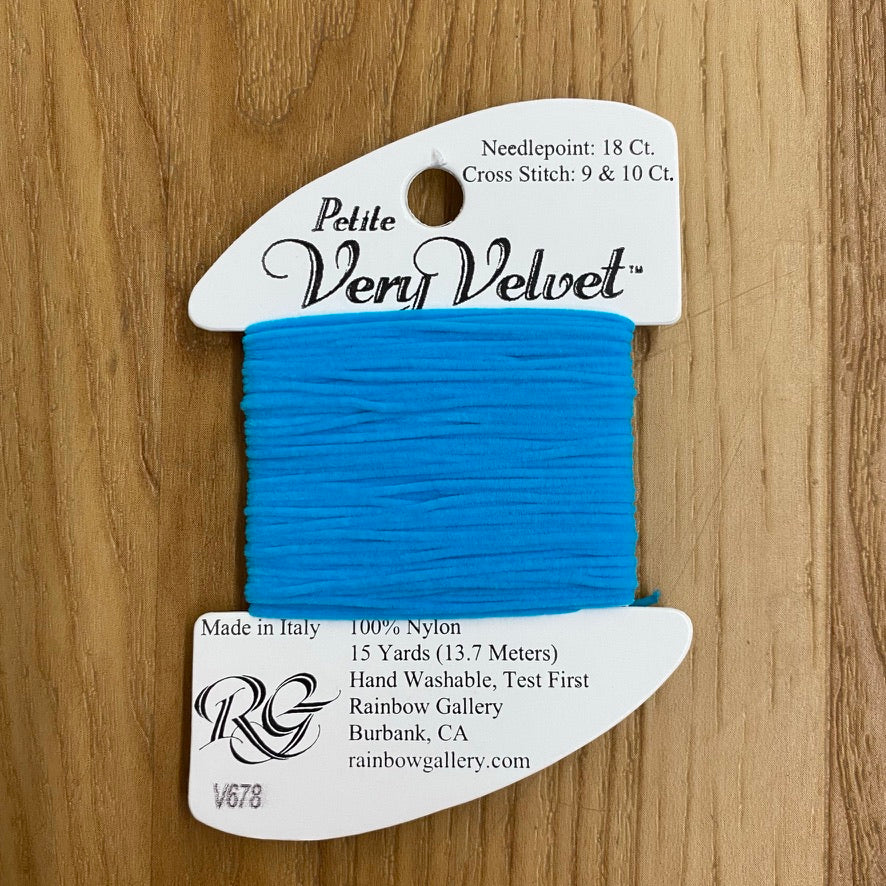 Petite Very Velvet V678 Turquoise - KC Needlepoint