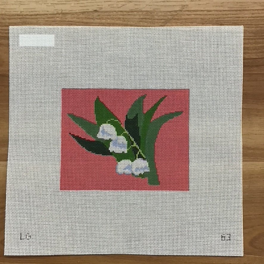 Lily of the Valley Canvas - KC Needlepoint