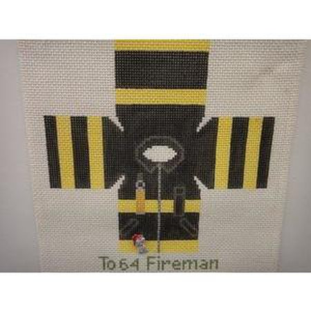 Fire Fighter Topper Canvas - KC Needlepoint