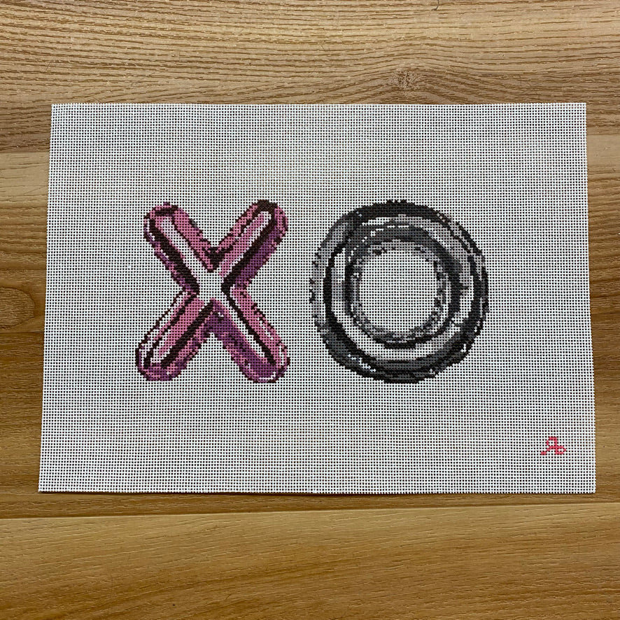 XO Mylar Balloon Letters Canvas - KC Needlepoint