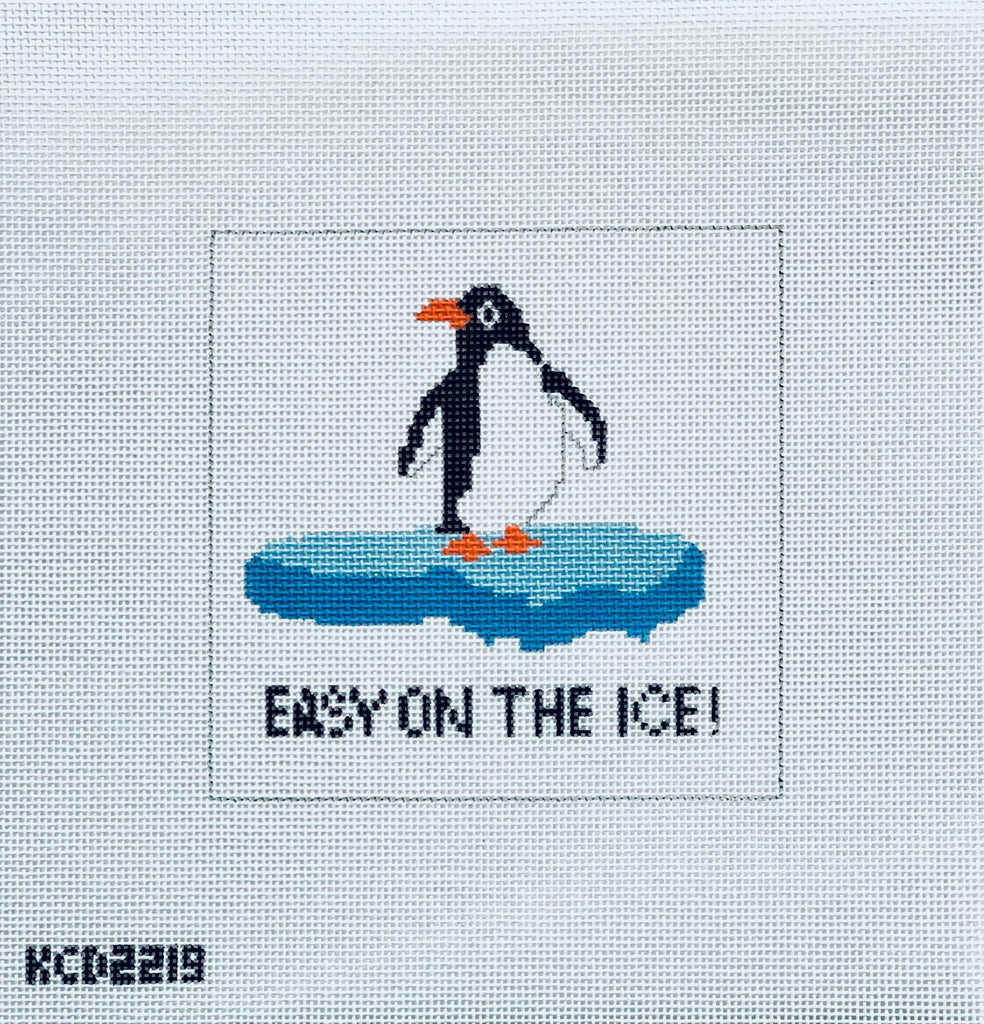 Easy on the Ice Canvas - KC Needlepoint