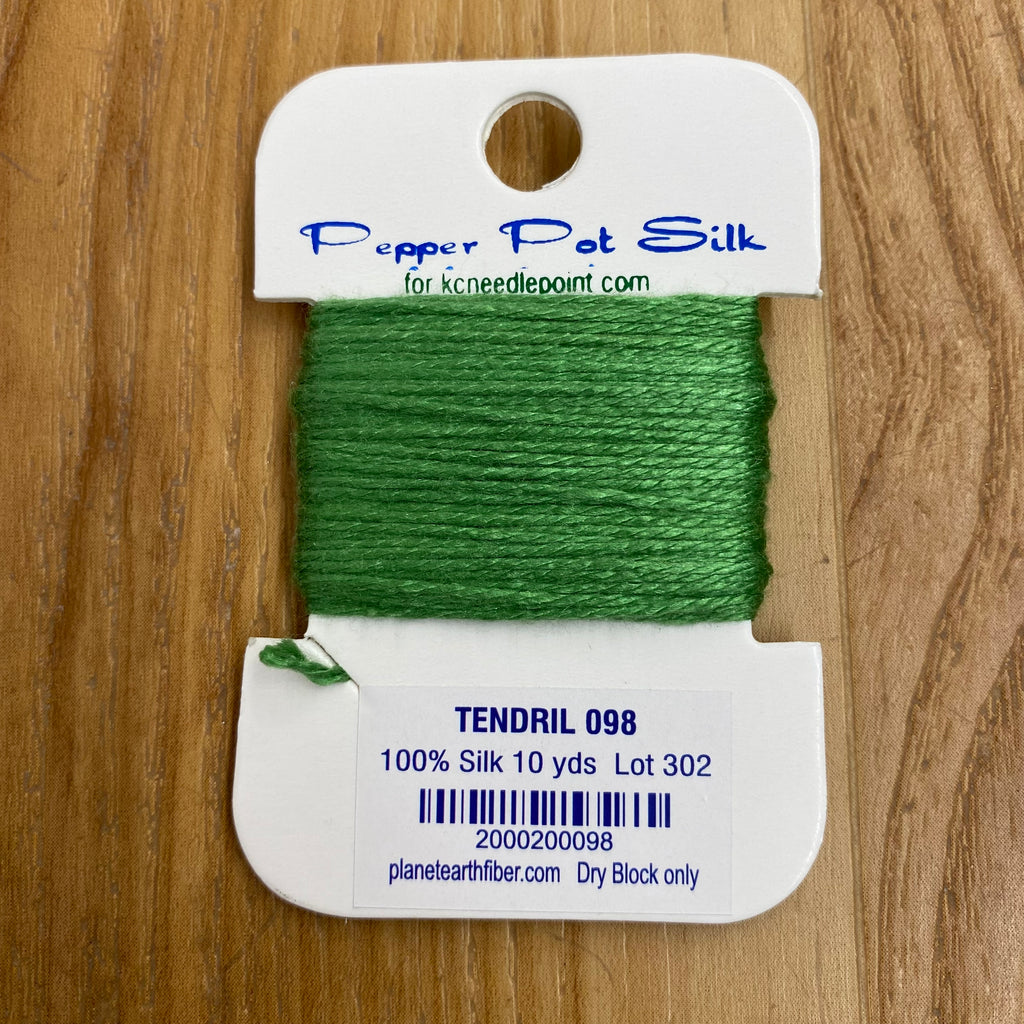 Pepper Pot Silk Card 098 Tendril - KC Needlepoint