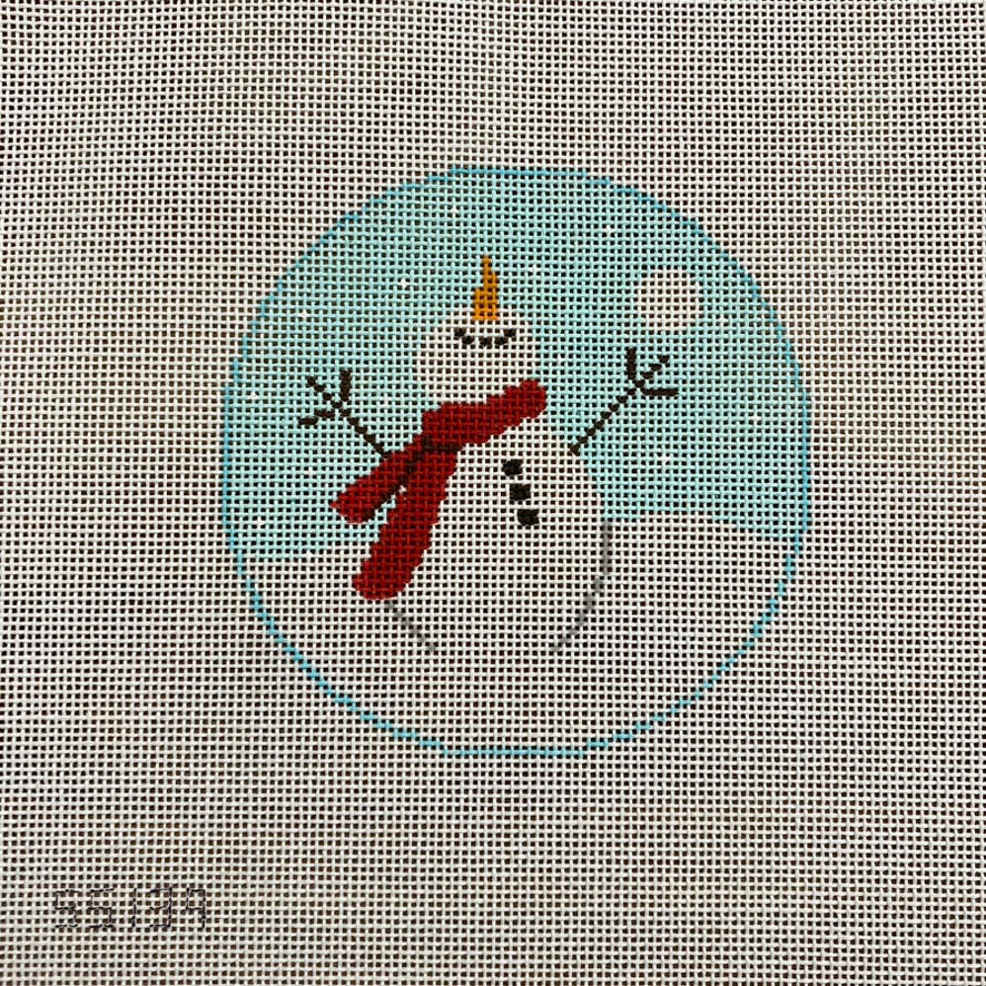 North Pole Snowman Canvas - KC Needlepoint