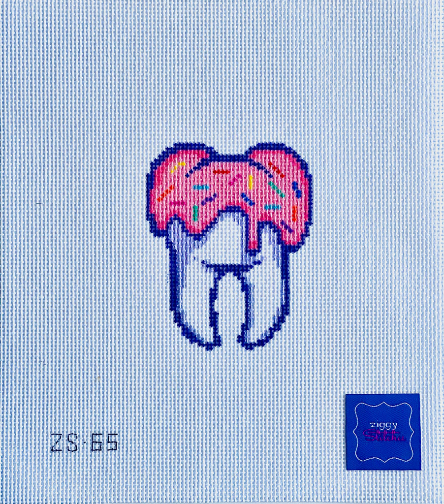 Sweet Tooth Canvas - KC Needlepoint