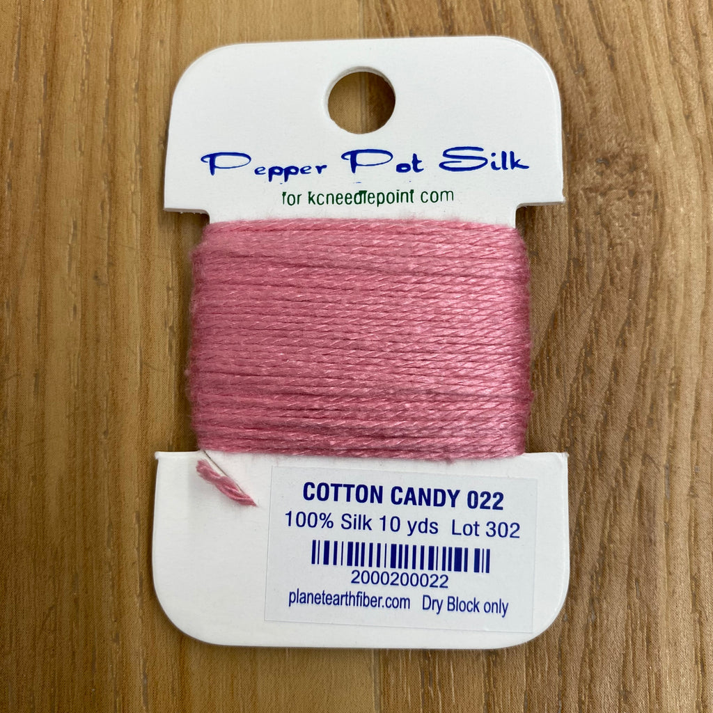 Pepper Pot Silk Card 022 Cotton Candy - KC Needlepoint
