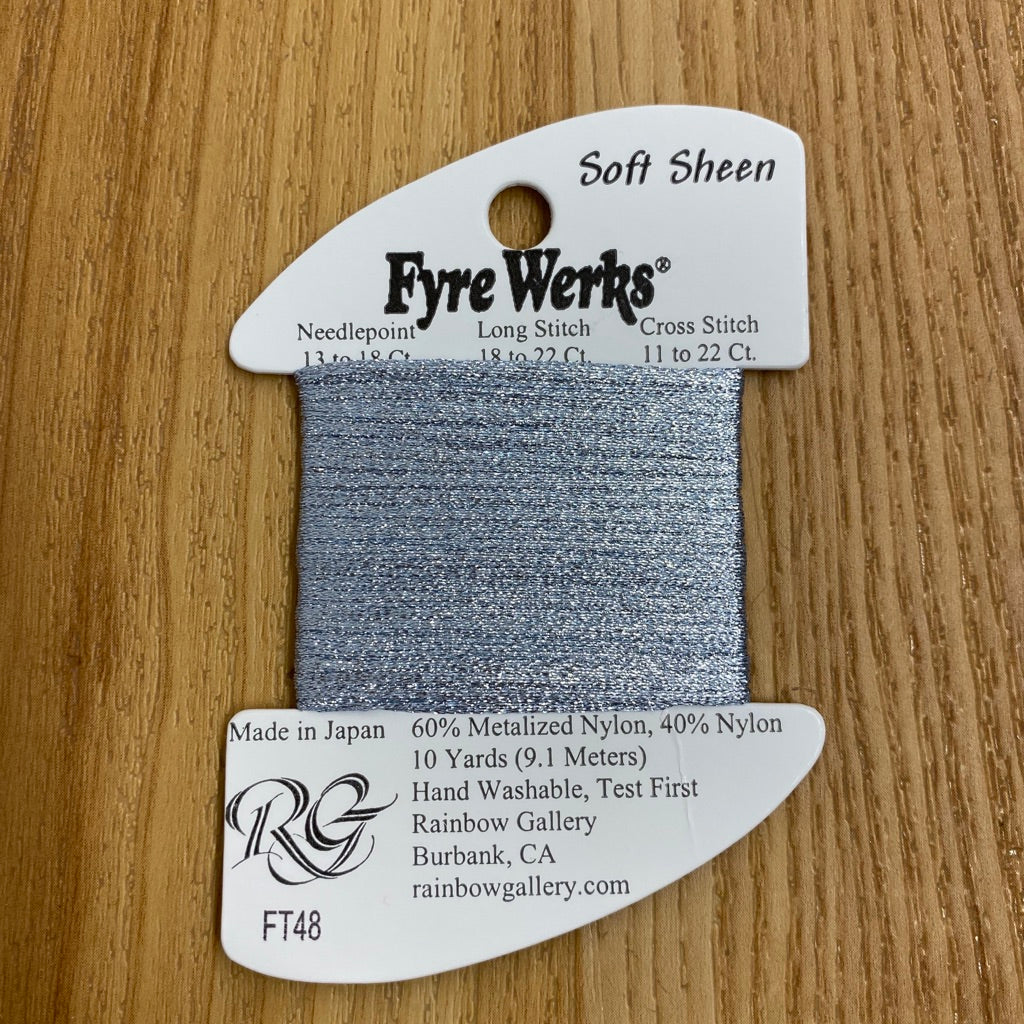 Fyre Werks Soft Sheen FT48 Silver Frost - KC Needlepoint