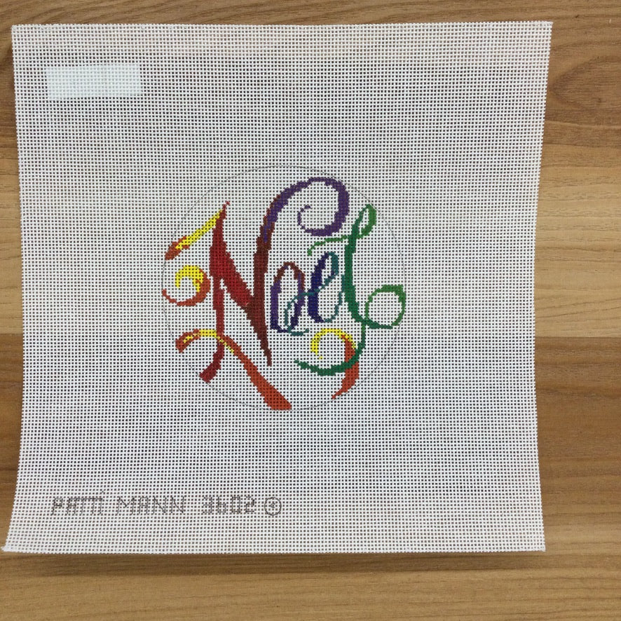 Noel Round Canvas - KC Needlepoint