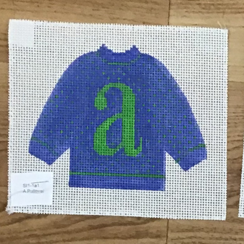 A Pullover Sweater Needlepoint Canvas - KC Needlepoint