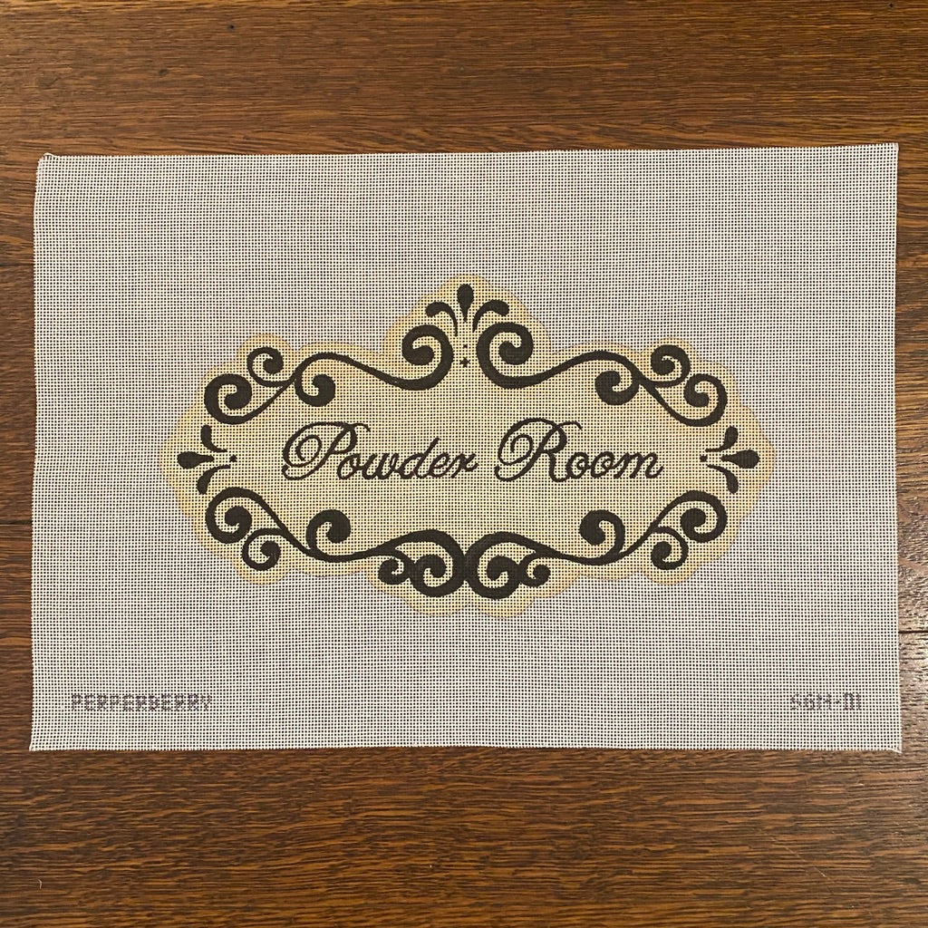Powder Room Needlepoint Canvas
