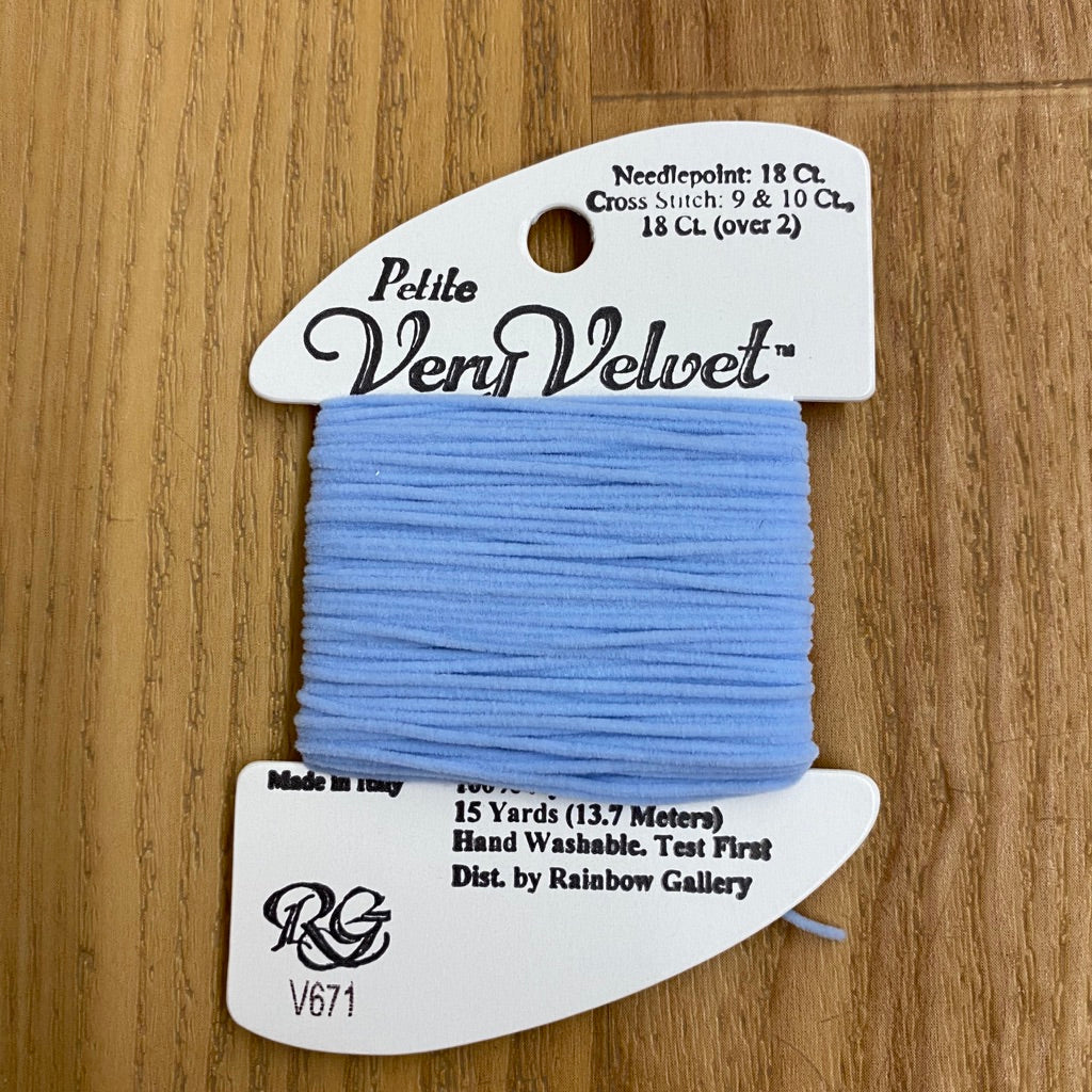 Petite Very Velvet V671 Powder Blue - KC Needlepoint