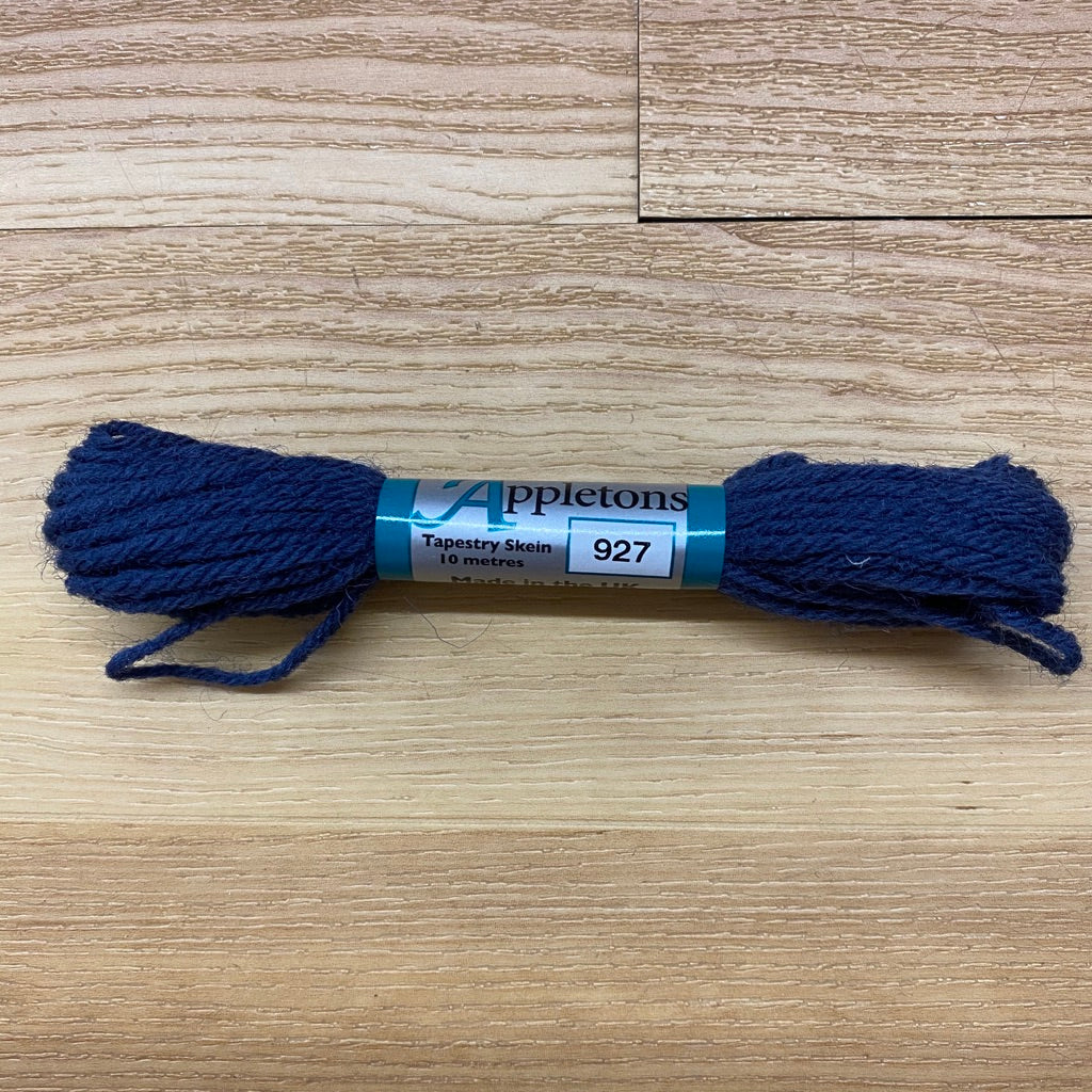 Appleton Tapestry Wool 927 Dull China Blue - needlepoint