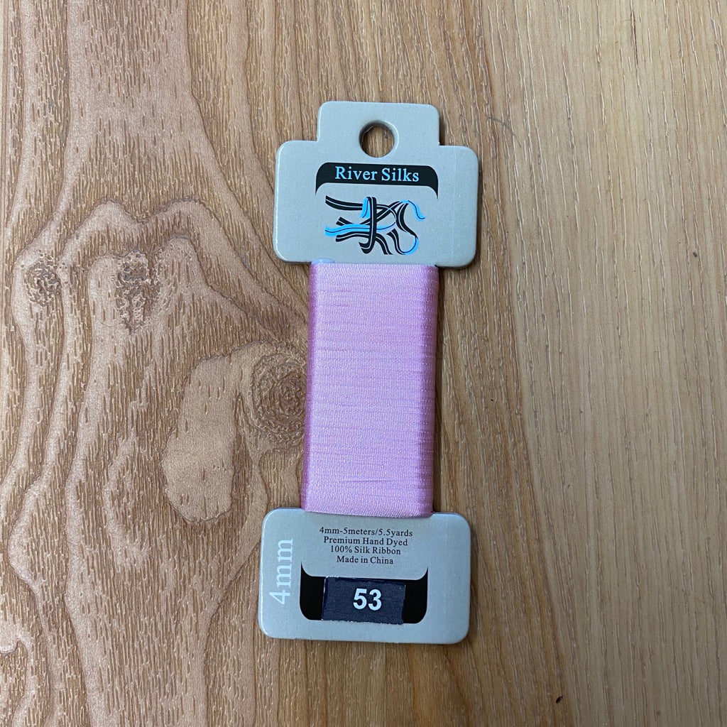 Silk Ribbon 4mm 053 Cameo Pink - KC Needlepoint