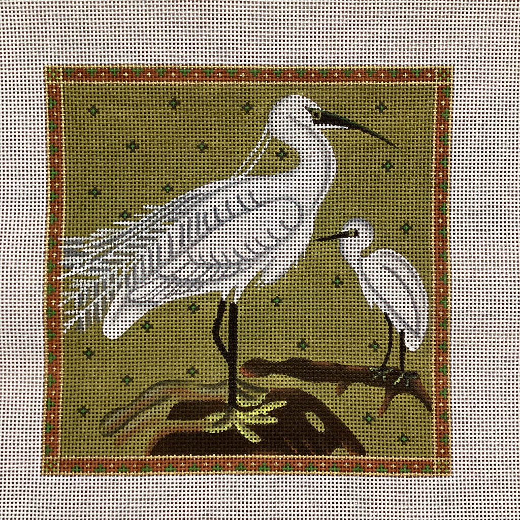 Egrets Canvas - KC Needlepoint