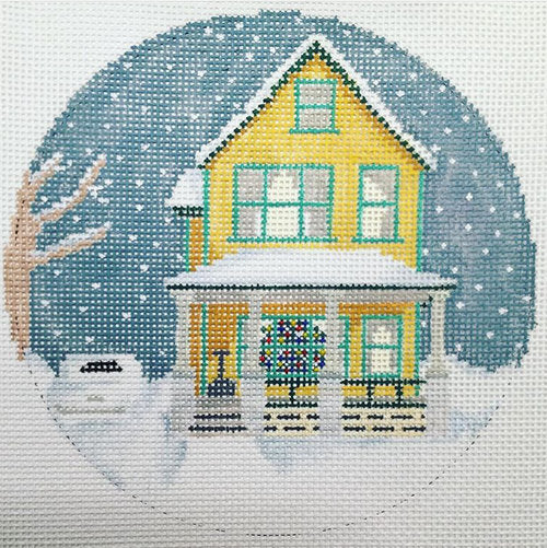 A Christmas Story House Canvas - needlepoint