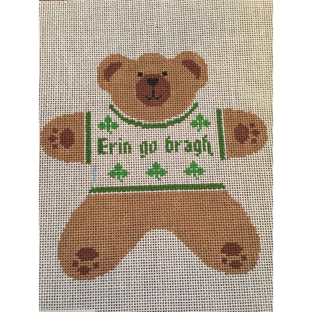 Erin Go Bragh Bear Canvas - KC Needlepoint