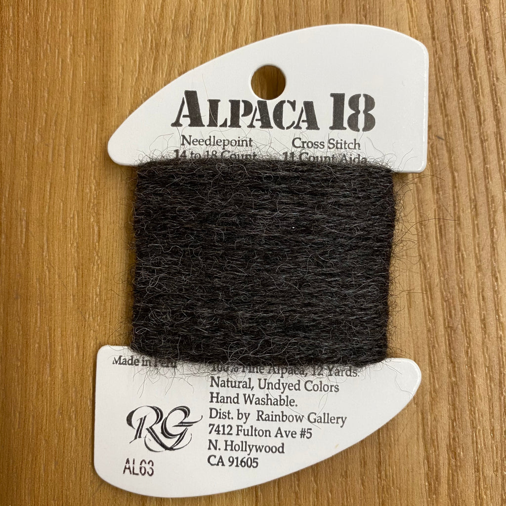 Alpaca 18 AL63 Charcoal Gray - KC Needlepoint