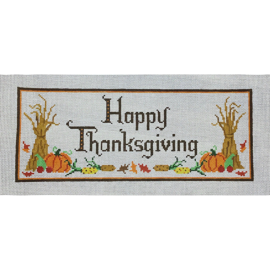 Happy Thanksgiving Canvas - KC Needlepoint