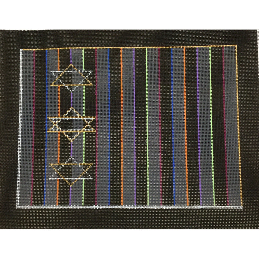 Black Tallis Bag Canvas - KC Needlepoint