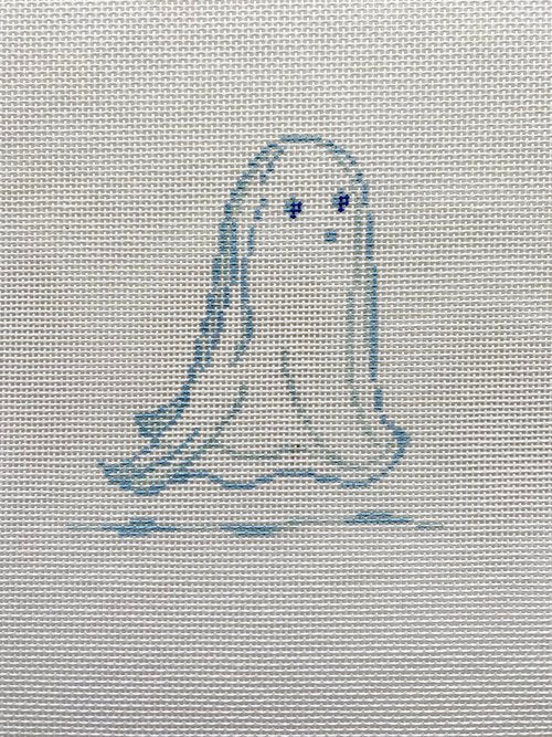 Ghost #1 Boo and White Collection Canvas - KC Needlepoint