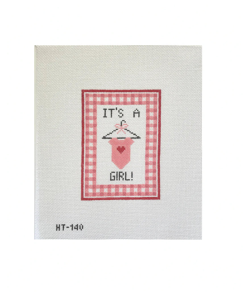 It's a Girl! Canvas - KC Needlepoint