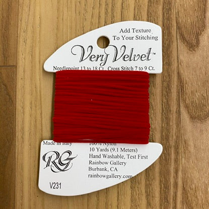 Very Velvet V231 Christmas Red - KC Needlepoint