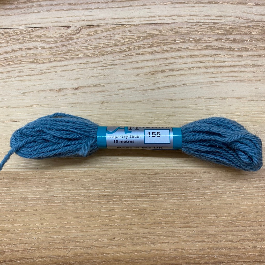 Appleton Tapestry Wool 155 Mid Blue - needlepoint