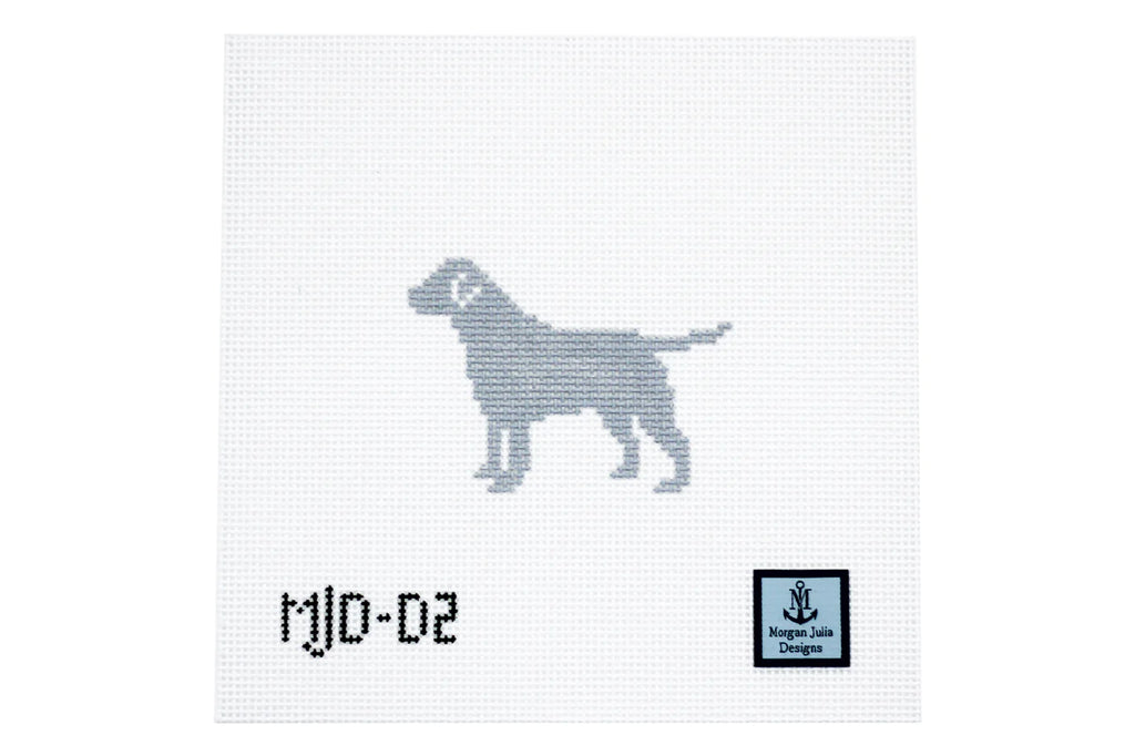 Labrador Silhouette Canvas - KC Needlepoint