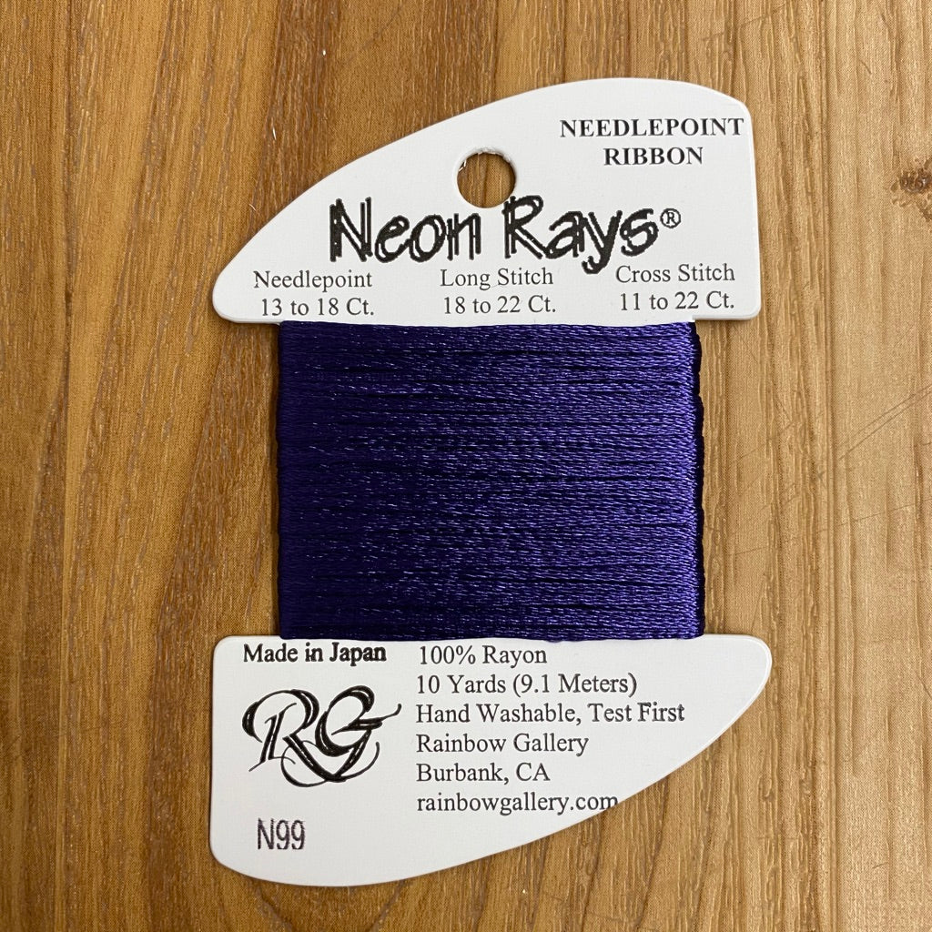Neon Rays N99 Deep Violet - KC Needlepoint
