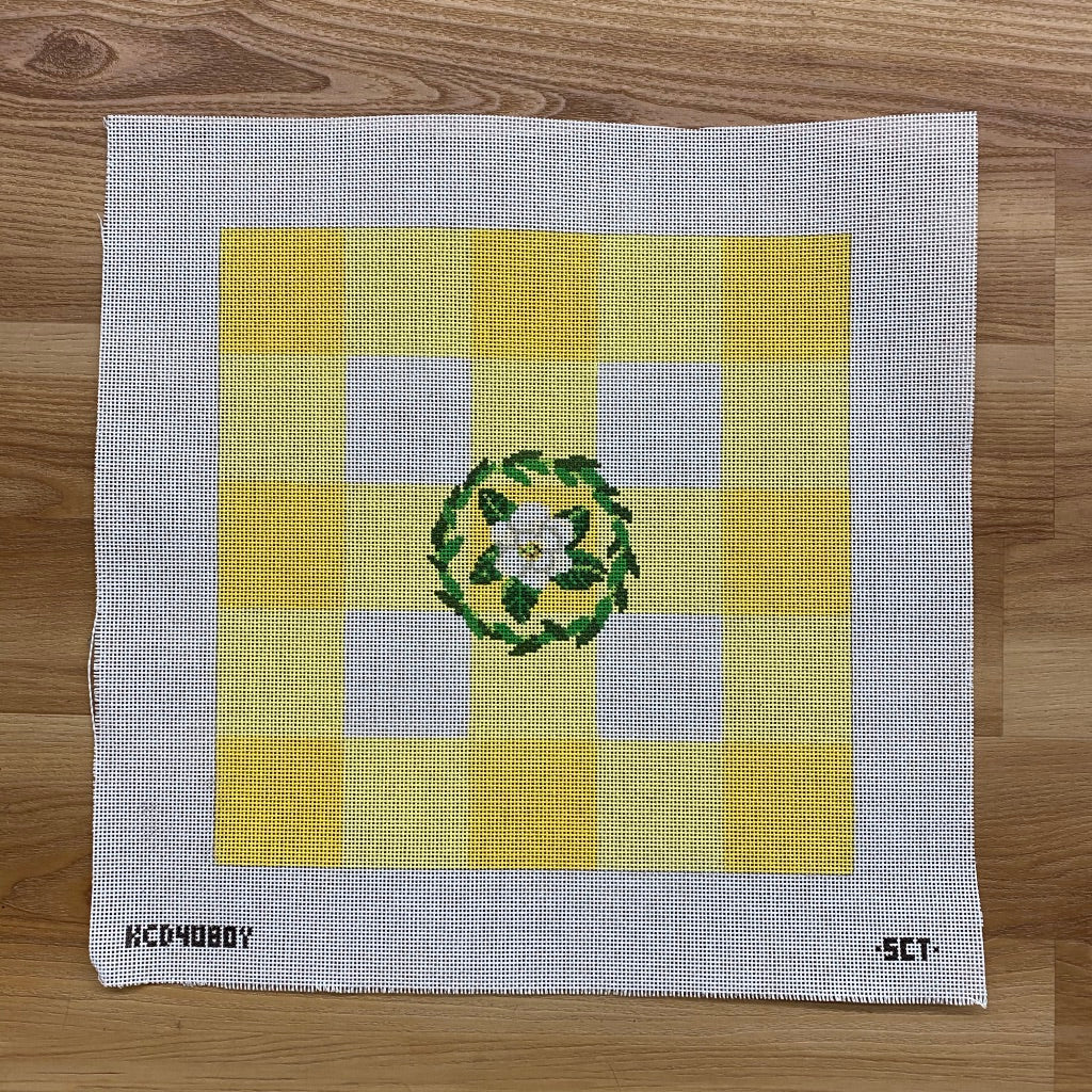 Gingham Square Canvas - KC Needlepoint