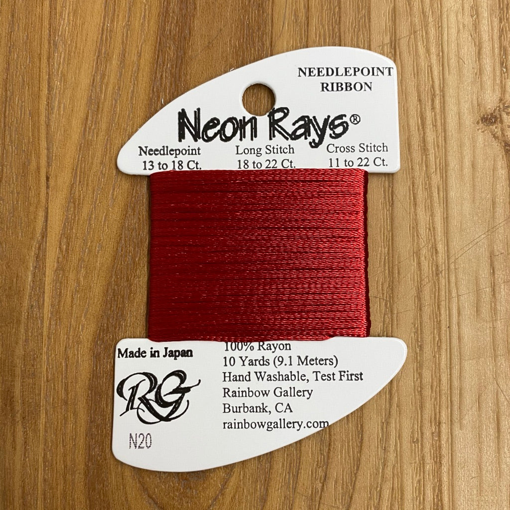 Neon Rays N20 Red - KC Needlepoint