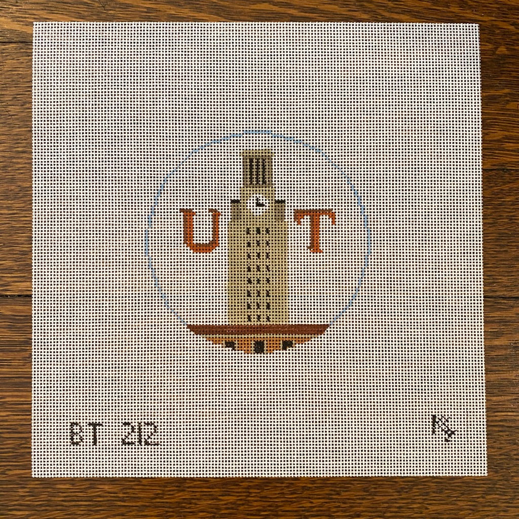 UT Round Canvas - needlepoint