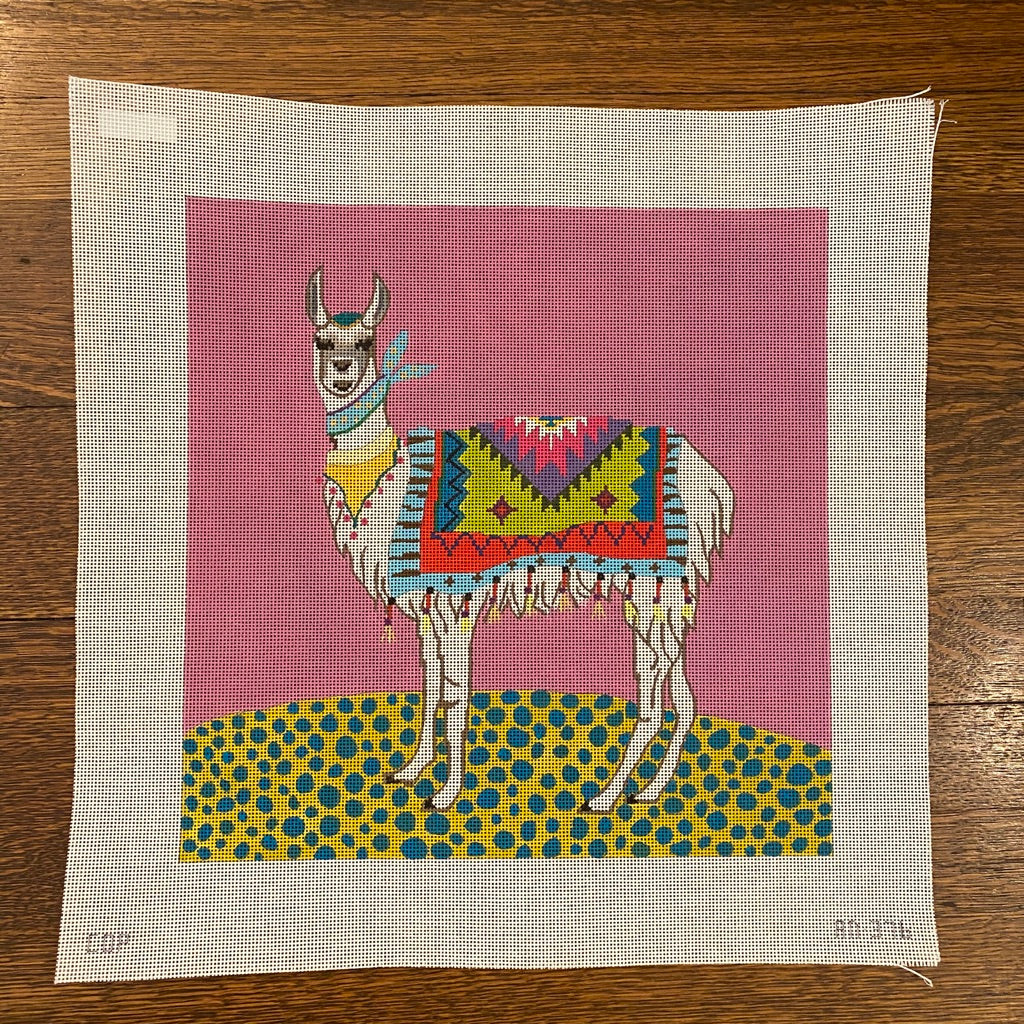 Llama Canvas - KC Needlepoint