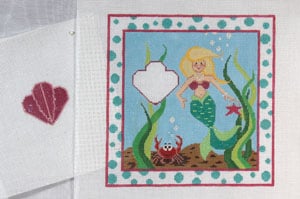 Mermaid Tooth Fairy Pillow Canvas - KC Needlepoint