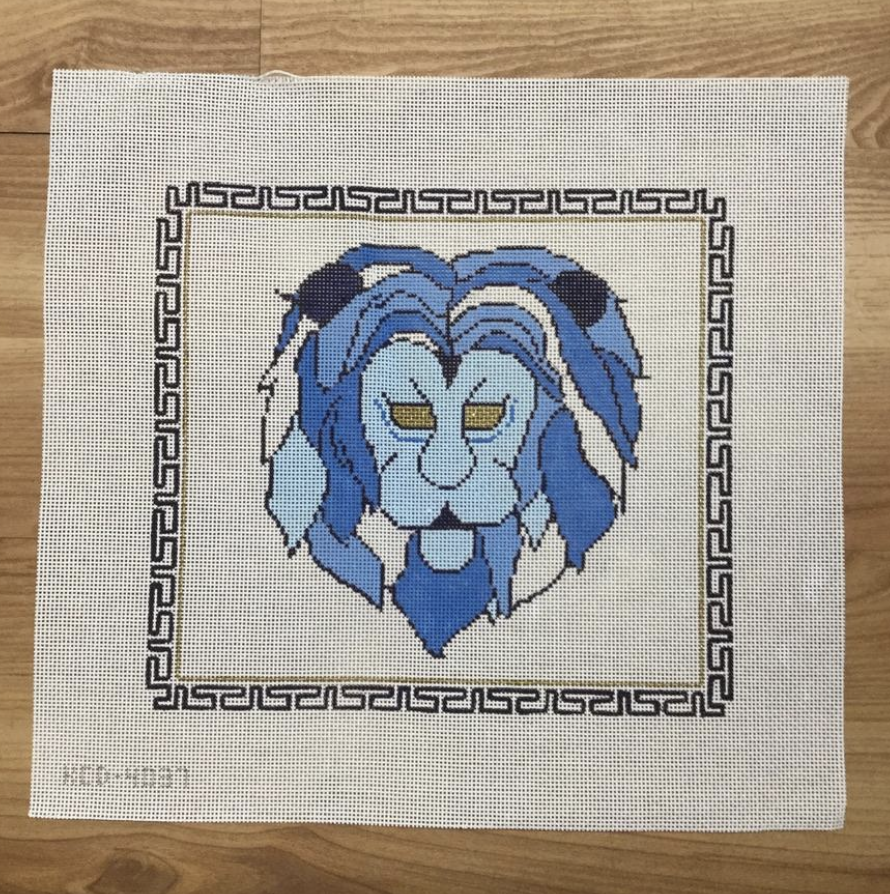 Golden Lion by Drew Canvas - KC Needlepoint