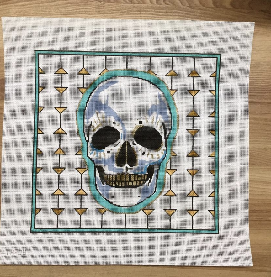 Skull Canvas - KC Needlepoint
