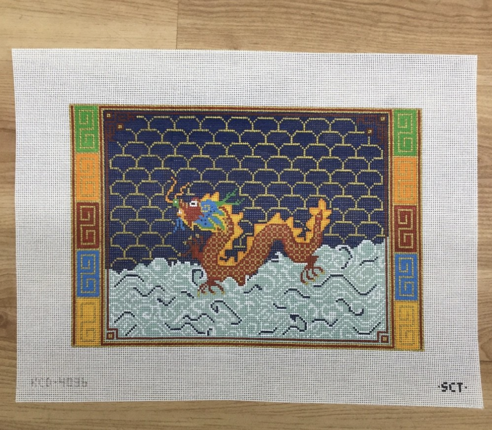 Red Dragon Canvas - needlepoint