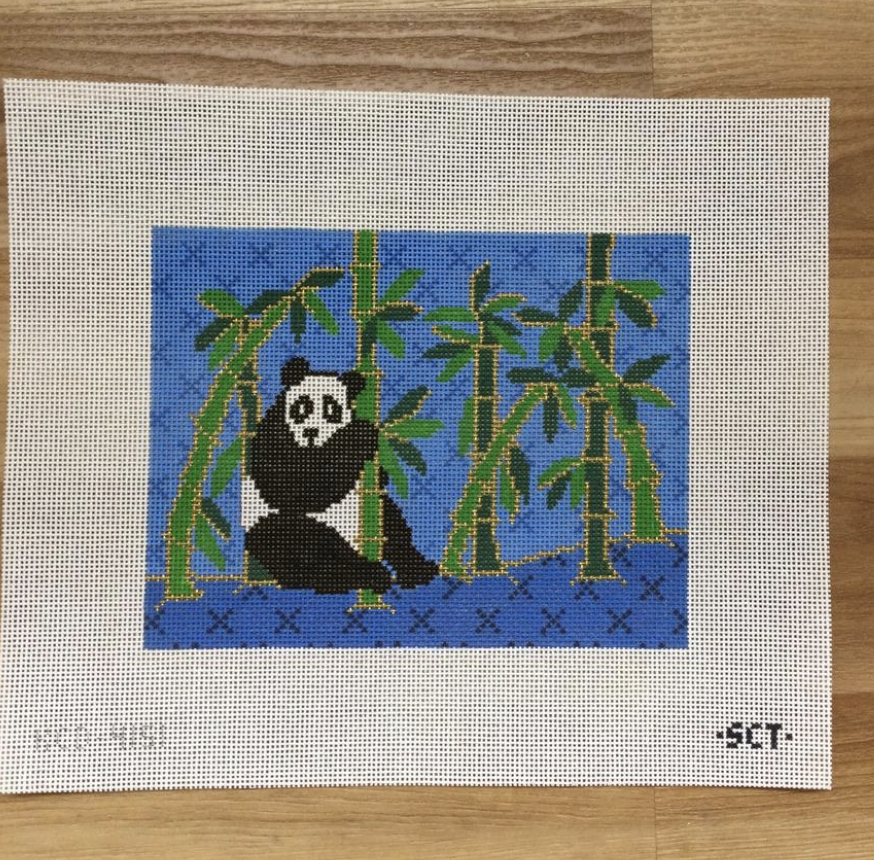 Panda Clutch Canvas - KC Needlepoint