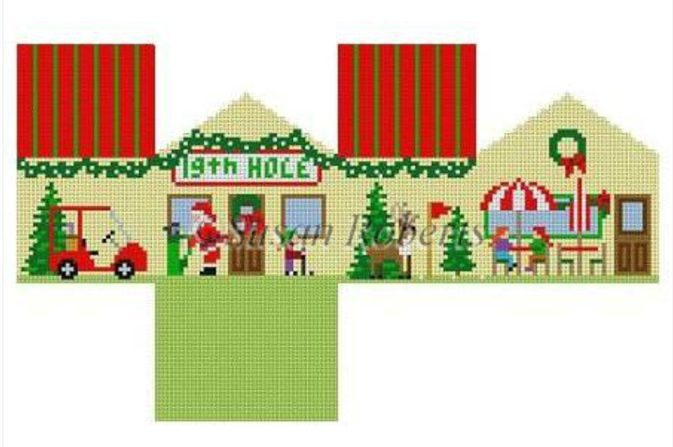 19th Hole Mini House Canvas - KC Needlepoint