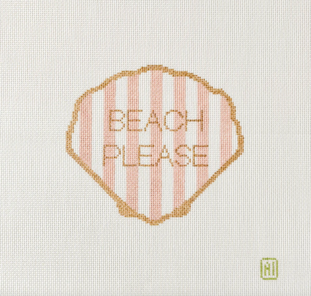 Beach Please Canvas - KC Needlepoint