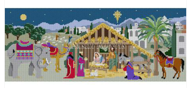 Nativity Canvas - KC Needlepoint