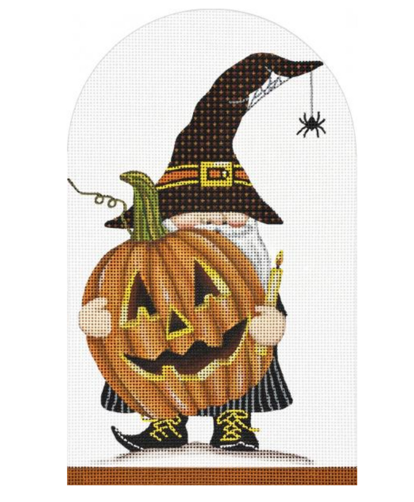 Halloween Gnome Needlepoint Canvas - KC Needlepoint