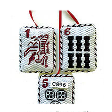 Mahjong Pieces Canvas - KC Needlepoint
