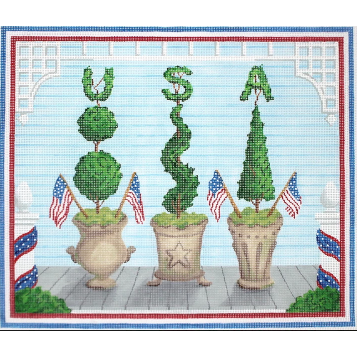 American Front Porch - Summer Canvas - KC Needlepoint