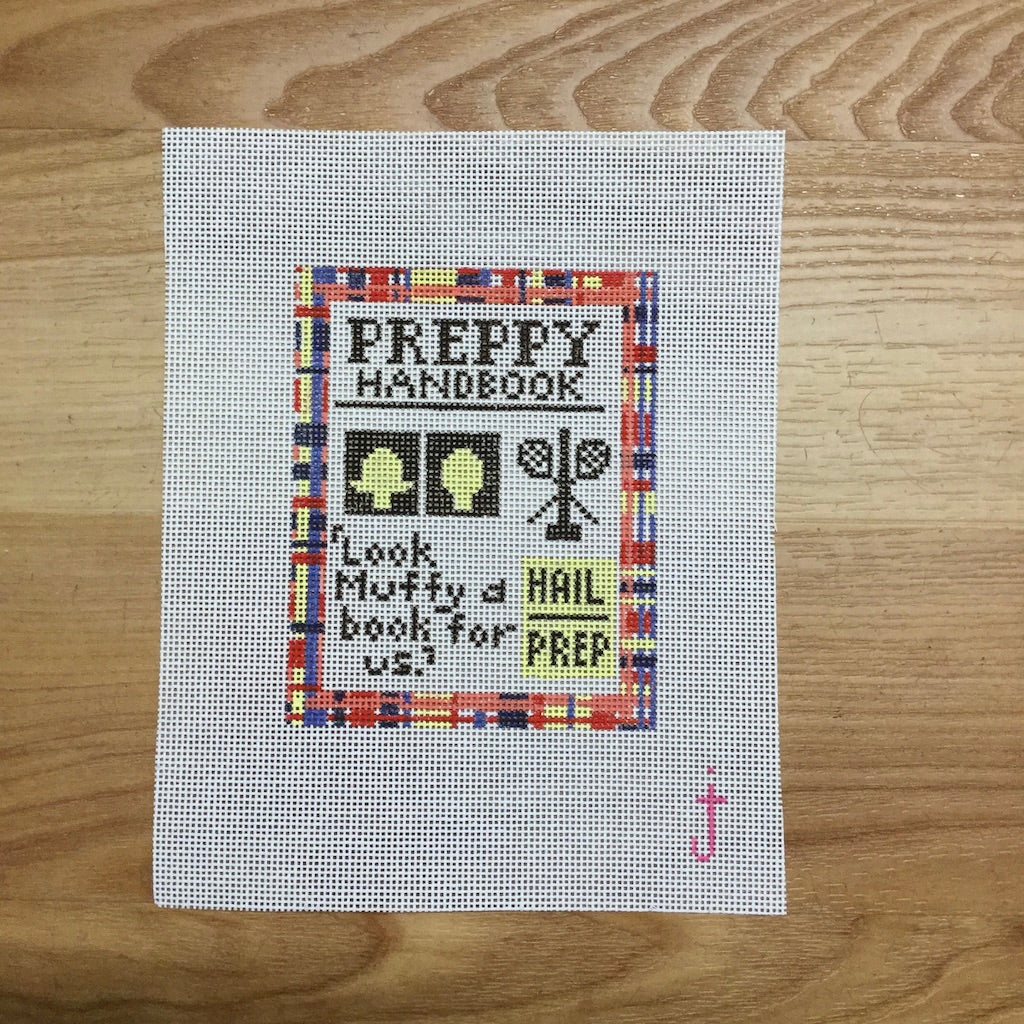 Preppy Handbook Canvas - KC Needlepoint