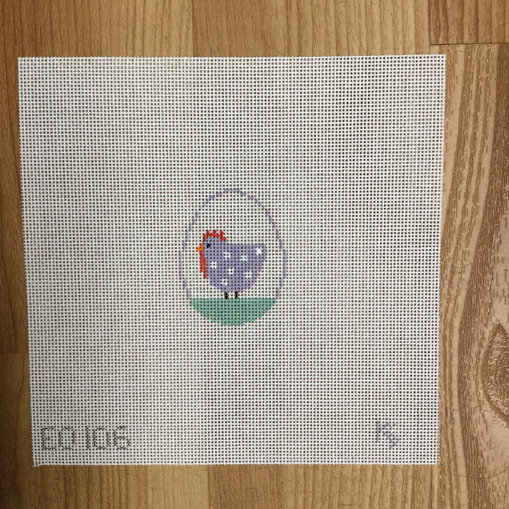 Hen Mini Egg Canvas - KC Needlepoint