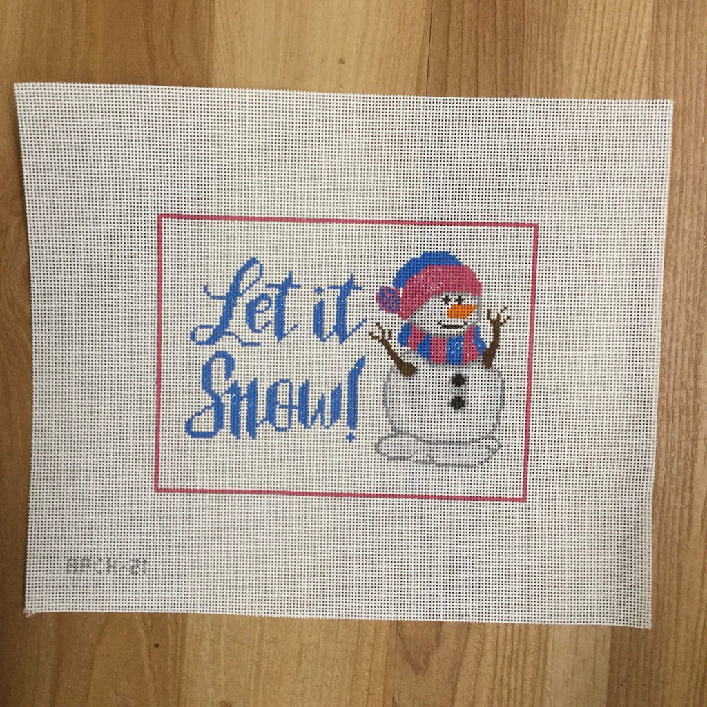 Let It Snow Canvas - KC Needlepoint