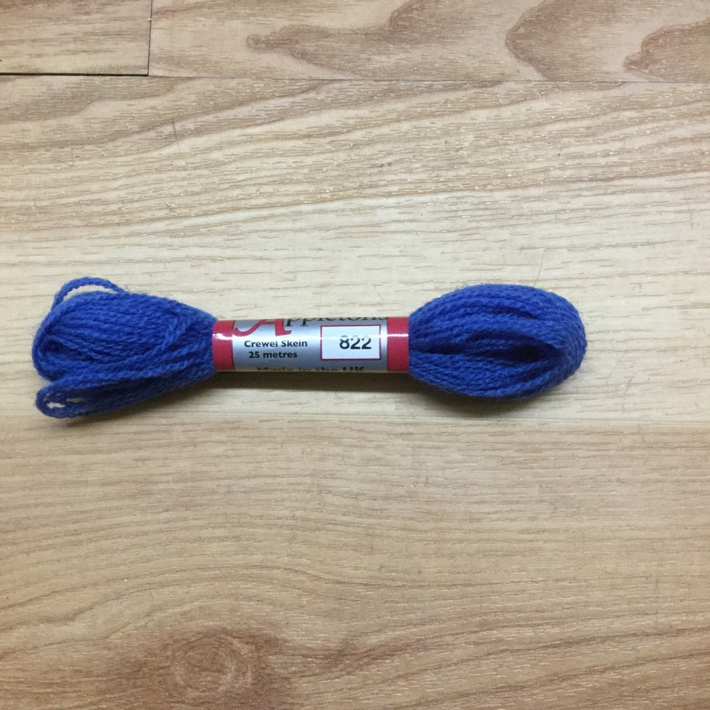 Appleton Crewel Wool 822 Royal Blue - KC Needlepoint
