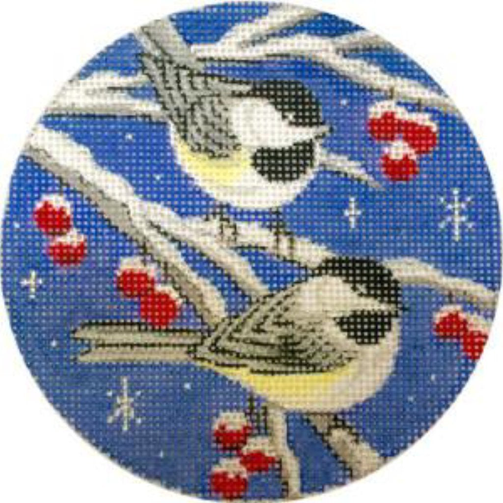 Birds on Blue Sky Canvas - KC Needlepoint